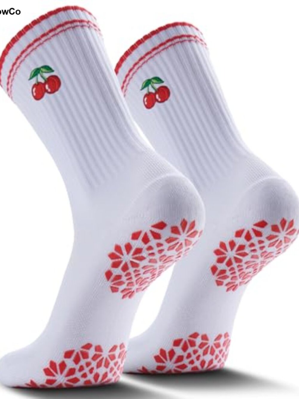 Women's Pilates Grip Socks Crew Sticky Socks Non-Slip Yoga